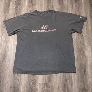 Vintage Y2K 2000s Team Mecca USA T Shirt Skate Streetwear Hip Hop Gray Sz 2XL